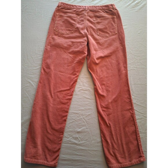 Talbots Heritage Salmon Corduroy Pants High Rise Straight Leg Women’s Size 14 - Picture 7 of 7